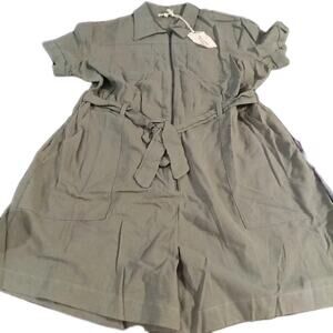 Tea N Rose Green Shorts Romper Sz. XL Beach Vacation Cruise